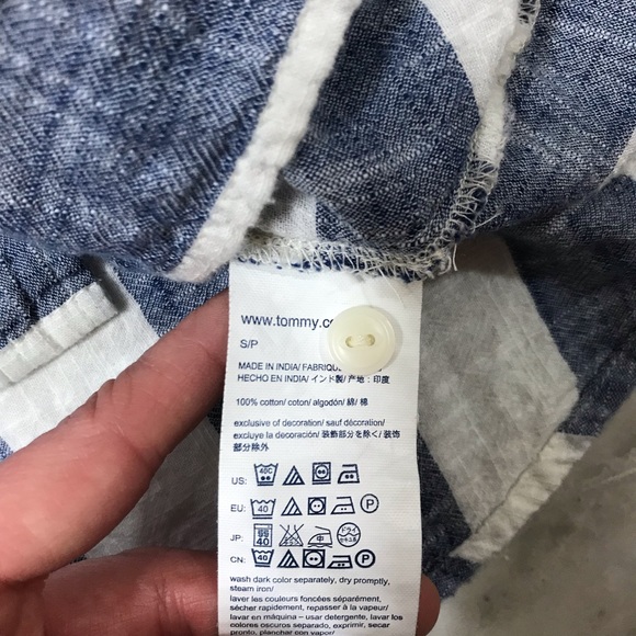 Tommy Hilfiger Cotton Button Down Striped Shirt - Picture 4 of 5